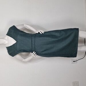 Luca Luca Green Wool Cashmere Blend Careerwear Sheath Dress Size 48= US 16
